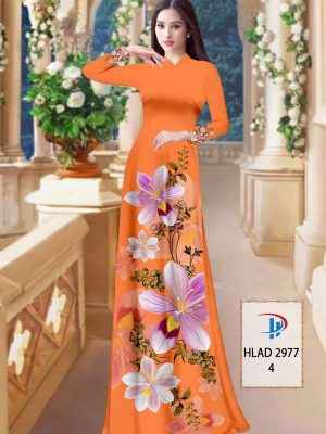 Vải Áo Dài Hoa In 3D AD HLAD2977 32